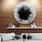Designart - Abstract Broken Wall 3D Design' Abstract Round Circle Metal Wall Art